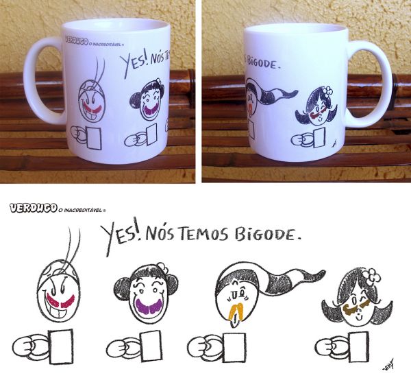 Caneca YES! Nós temos bigodes